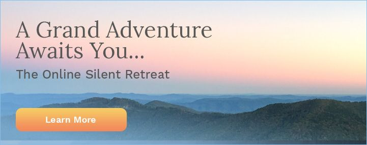 Online silent retreat banner