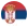 Circular Serbia flag