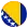 Circular Bosnia & Herzegovina Flag