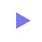 Purple play button with white background