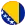 Circular Bosnia & Herzegovina Flag