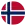 kreisförmige Norwegen-Flagge