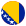 Circular Bosnia & Herzegovina Flag
