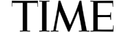 Black colored Time magazine logo