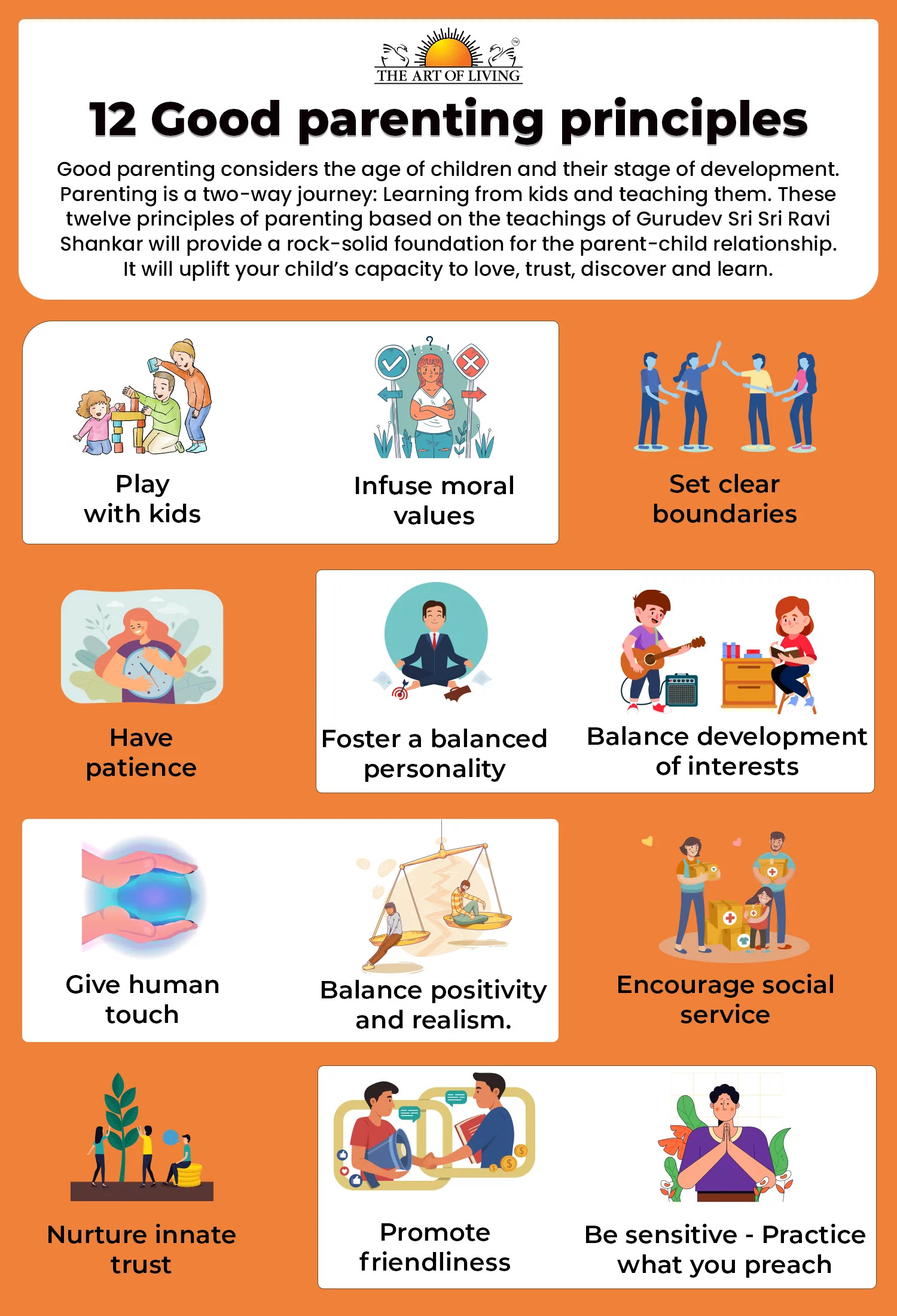 12 basic principles of good parenting