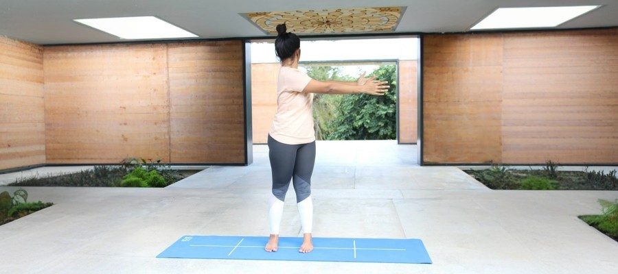 Katichakrasana or Standing Spinal Twist Pose