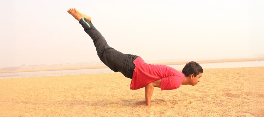 Peacock pose - Mayurasana - inline