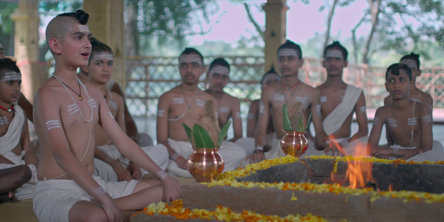 Adi Shankracharya doing Yagya