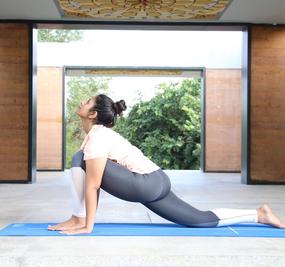 Ashwa Sanchalanasana Equestrian pose