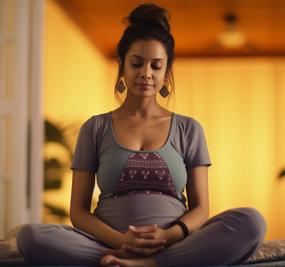 prenatal yoga women