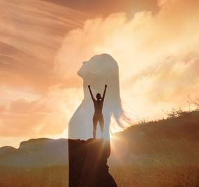 woman-relaxed-doing-wining-pose-in-open-sky-in-garden