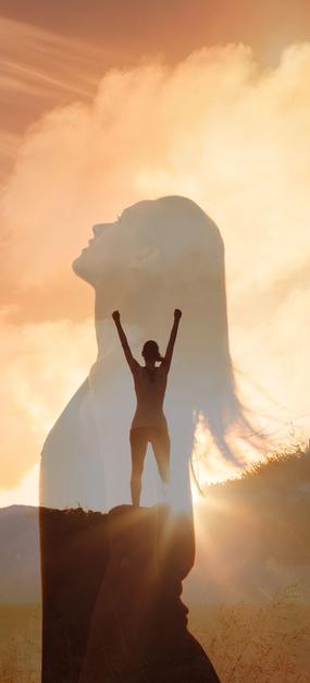 woman-relaxed-doing-wining-pose-in-open-sky-in-garden