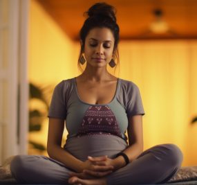 prenatal yoga women