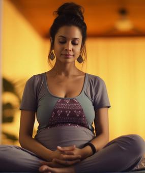 prenatal yoga women