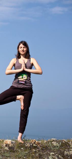 Yoga at Baikal lake