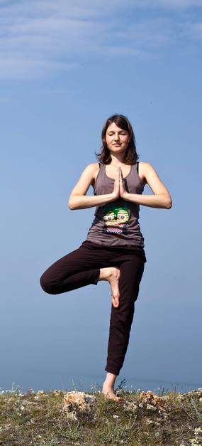 Yoga at Baikal lake