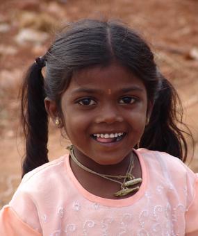 Smiling girl child