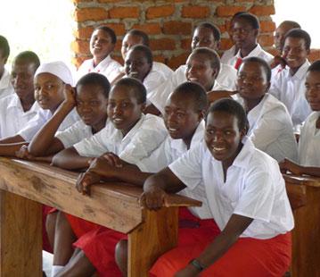 South African students meditating