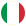 Drapeau circulaire de l'Italie