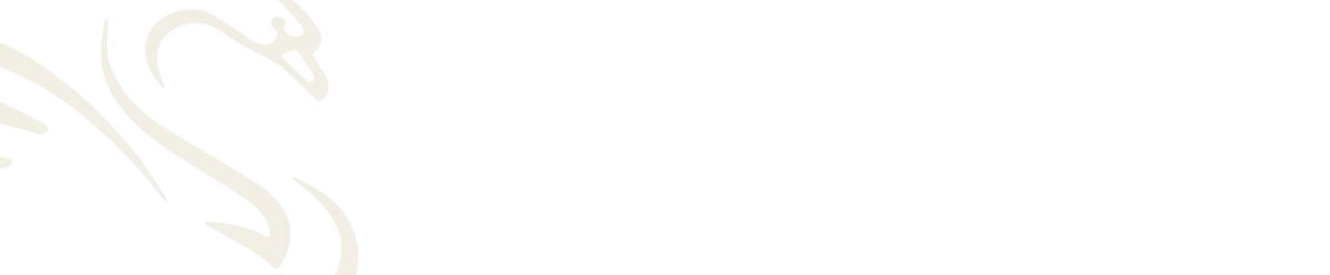 Imagem de fundo com um cisne semitransparente à esquerda