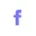 Logótipo de cor púrpura do Facebook