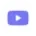 Botão de reprodução do youtube de cor púrpura