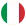 Zastava Italije - v obliki kroga