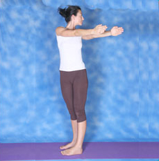 standing spinal twist katichakrasana