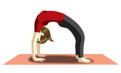 Chakrasana (Wheel pose) for fatty liver